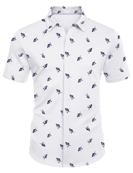 Mens-Shark-Print-Short-Sleeve-Shirt-1